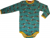 Hai body,luomupuuvillaa, 50-86cm