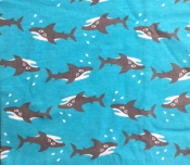 Tuubi kauluri 3v-aikuinen, sininen hai trikoota