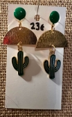 Cactus earrings