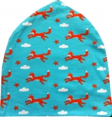 Fox jersey hat, organic cotton