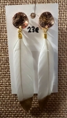 Feather earrings