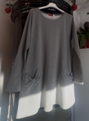Rusettitaskuinen A-linjainen joustocollege tunika, koot L-2XL